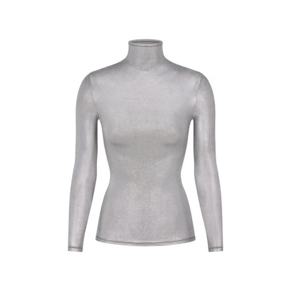 Skims silver fits everybody turtleneck longsleeve top